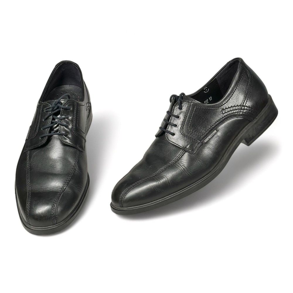 Mephisto Oxford Shoes Mens 10 Fabio Black Leather Lace Up Comfort Work Dress